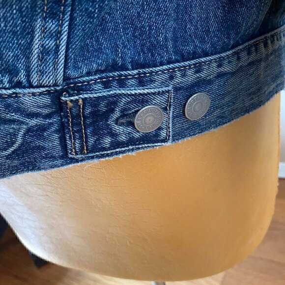 Polo Ralph Lauren Sportsman Distress Patch Trucker Jean Jacket Big 4X USA FLAG - Picture 8 of 15